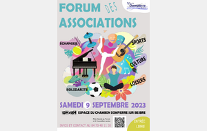 Tous au Forum à Dompierre le 9 septembre !