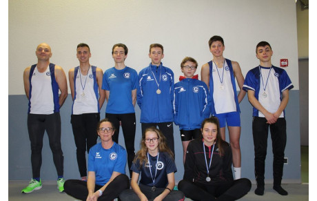 Des athlètes Dompierrois médaillés à l'occasion du Championnat d'Allier en salle 