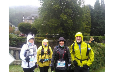 4 athlètes de l'EACCD bravent le froid et la neige lors du trail du sancy ! 