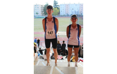Léa DAMET et Thomas MICHAUX aux régionaux sur piste à Bourgoin Jaillieu 