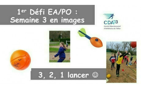 Troisième et dernier acte des défis athlétiques pour les éveils et poussins